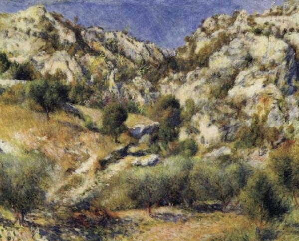 Pierre Renoir Rocky Crags at L'Estaque oil painting picture